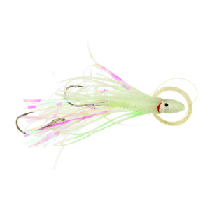 P-Line Sunrise Sqd Skirt - Rgd - (2)4.5'' Squid Glo Grn Spots