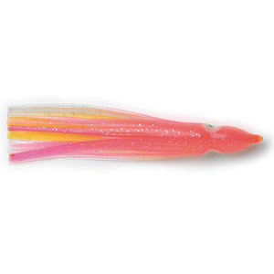 P-Line Sunrise Squid - 4.5'' Pink/Yellow/Clear 5pk