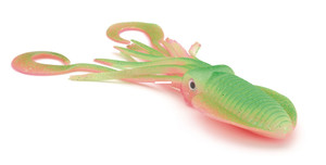 P-Line Twin Tail Squid Rig - 4.5'' Squid GrnPkGloGltr 2pk