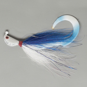 Pucci Flash Striper Jig - 1.5oz White/Blue/White 1pk