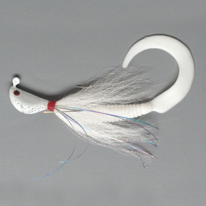 Pucci Flash Striper Jig - 1oz White/White/White 1pk