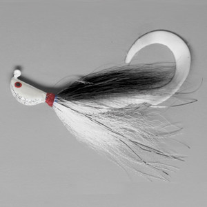 Pucci Flash Striper Jig - 2oz White/Black/White 1pk