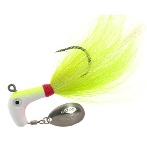 Road Runner Bucktail - 1/2oz White/Red/Chart