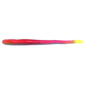 Roboworm FAT Straight Tail - 4.5'' MngDwn/Red/Cht 8pk