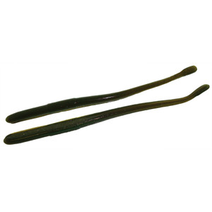 Roboworm Straight Tail Worm - 6'' Green Neon Pumpkin 10pk