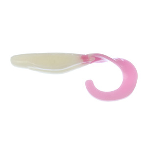 SW - Saltwater Assassin Curly Shad - 4'' White/Pink Tail 10pk