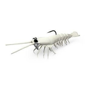 Savage Gear - Manic Shrimp RTF V2 - 3.5'' White 2pk