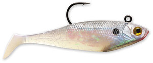 Storm WildEye Swim Shad - 7/8oz 6'' Pearl 3pk