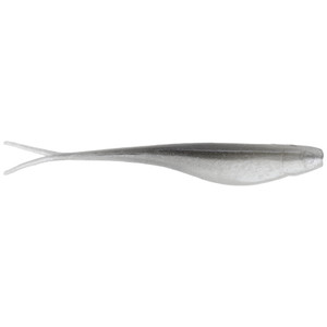 Strike King 3X ZToo SoftJerk - 4'' GrayGlimmer PrlBelly 5pk