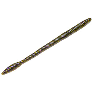 Strike King Bullworm 10'' - Green Pumpkin Candy