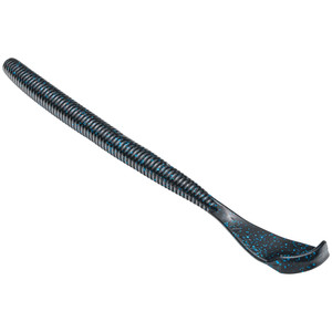 Strike King Rage Cut-R-Worm - 7'' Black and Blue 6pk