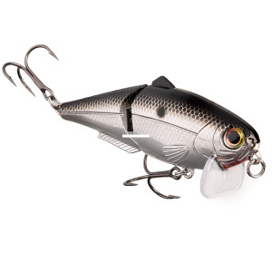 Strike King Wake Shad - Mirage Chrome Black - HCWS2-428