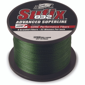 Sufix 832 Braid - 1200 yd Low-Vis Green 6 lb