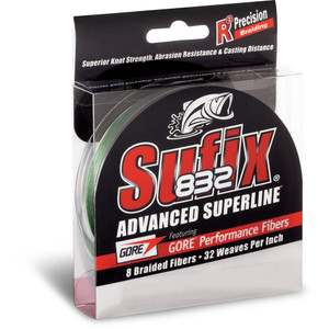 Sufix 832 Braid - 150 yd Low-Vis Green 20 lb