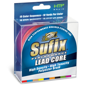 Sufix Performance Lead Core - 100 yd Mtr MultiClrd 18 lb