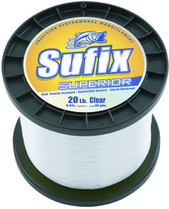 Sufix Superior 1 lb Spool - 2670 yd Clear 20 lb