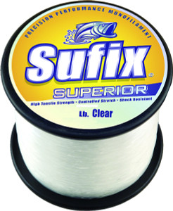 Sufix Superior 1/4 lb Spool - 535 yd Clear 25 lb