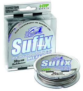 Sufix Tip-Up Metered Braid - 50 yd Black/White 20 lb