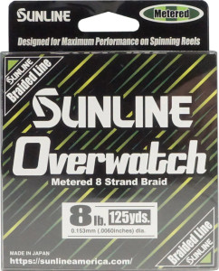 Sunline Overwatch Braid - 165 yd Green Metered 18lb