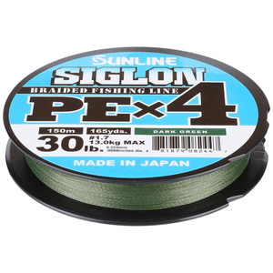 Sunline Siglon PEx4 - 50 lb Dark Green 165 yd
