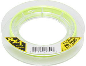 Sunline SX1 Braid - 125 yd Hi Vis Yellow 16 lb