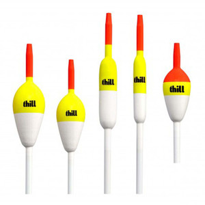 Thill NightNDayGlwFloat - Bulk - Oval3/4'' 2.75'' Slip18box - UND783