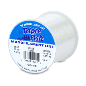 Triple Fish Mono Line - 1480yd Clear 10lb Test