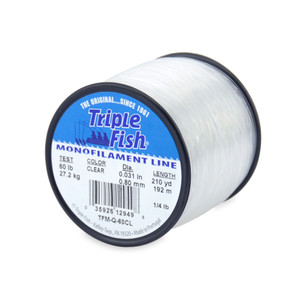 Triple Fish Mono Line - 370yd Clear 40lb Test