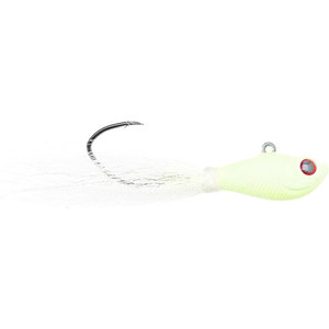 Eagle Claw - Trokar Bucktail Jig - 3/4oz 3/0 Glow 1pk - FAR-295
