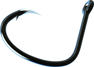 Eagle Claw - Trokar Lancet Circle;Ofst - 3/0 Black Chrome 12pk