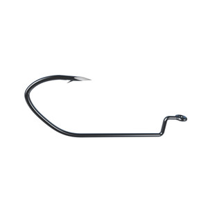 Eagle Claw - Trokar Pro V Offset Worm - 4/0 Black Chrome 4pk