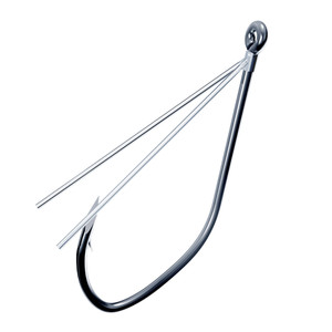 Eagle Claw - Trokar Wdls Finesse Hook - 2/0 Black Chrome 6pk