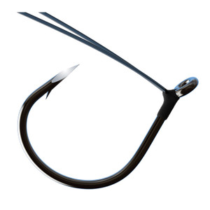 Eagle Claw - Trokar Wdls Wacky Worm - #2 Black Chrome 6pk