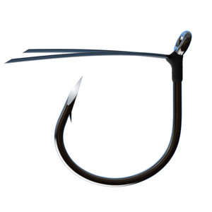 Eagle Claw - Trokar Wdls Wacky Worm - 2/0 Black Chrome 6pk