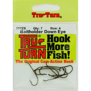 Tru Turn Baitholder Hook - #4 Bronze 7pk