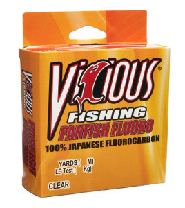 Vicious Panfish Flourocarbon - 100 yd Clear 6 lb