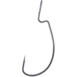 VMC 6319 Xl Wide Gap Worm Hk - 4/0 Black Nickel 11pk