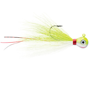 VMC Bucktail Jig - 1/16oz Chartreuse White 2pk