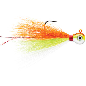 VMC Bucktail Jig - 1/32oz Orange Fire UV 2pk