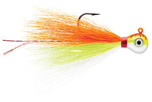 VMC Bucktail Jig - 1/8oz Orange Fire UV 2pk