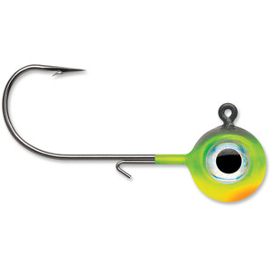 VMC Neon Moon Eye Jighead - 1/8oz Firetiger 4pk