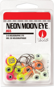 VMC NeonMoon Eye Jighead Kit - 1/4oz Assorted 10pk