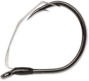 VMC Weedless Wacky Hook - 4/0 Black Nickel 4pk