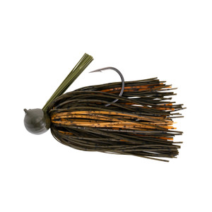 War Eagle Pro Football Jig - 3/4oz Grn Pumpkin Org Craw