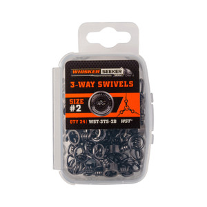 Whisker Seeker 3 Way Swivel - #2 Black Nickel 16pk