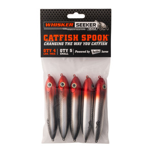 Whisker Seeker Catfish Spook - 3.75'' Red