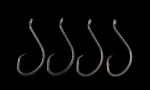 Whisker Seeker Circle Khale - 4/0 Black Nickel 6pk
