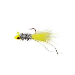 Whisker Skippy Jig - 1/16oz Chartreuse Silver 2pk