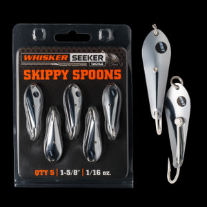 Whisker Skippy Spoons - 1/16oz 1.625'' Chrome
