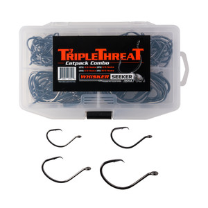 Whisker Triple Threat Hook - Assortment Black Nickel 85pc